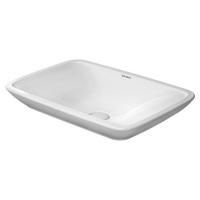 Duravit PuraVida Раковина накладная шлифованный вариант, без перелива, без площадки под смес., вкл. крепление, а также выпуск с керамической крышкой,