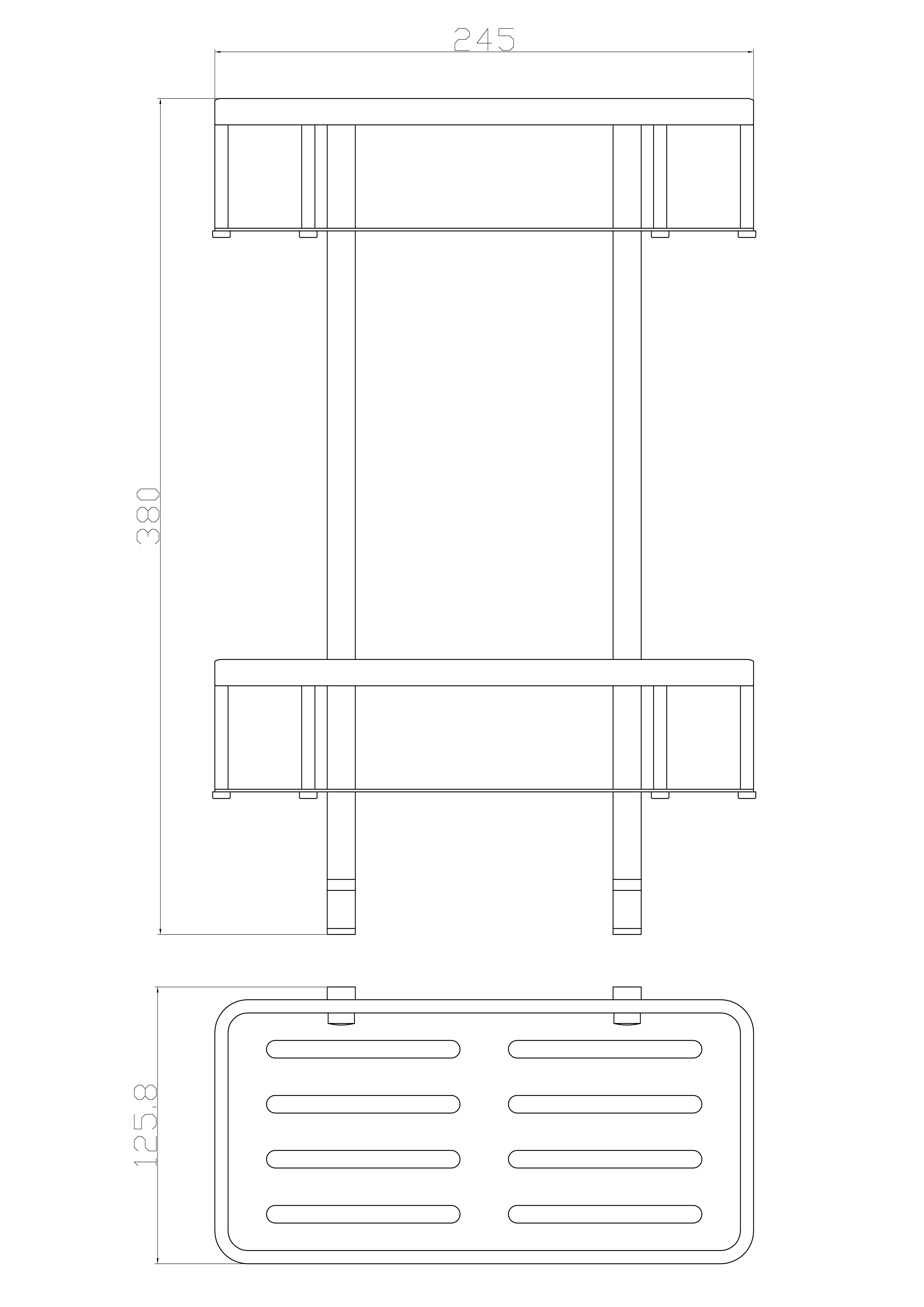 Полка для ванной 2-х ярусная WONZON & WOGHAND, Хром (WW-4141)