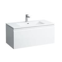 Laufen PRO S комплект: шкафчик с раковиной, 1000х500х460 мм, с раковиной Slim 1000 мм, 1 внутренний ящик, вкл.органайзер для ящика, белый глянцевый