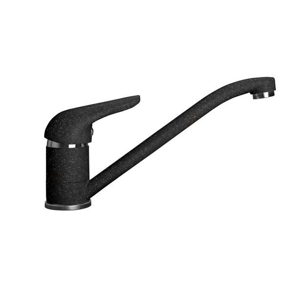 Смеситель для кухни GranFest 2124, черный