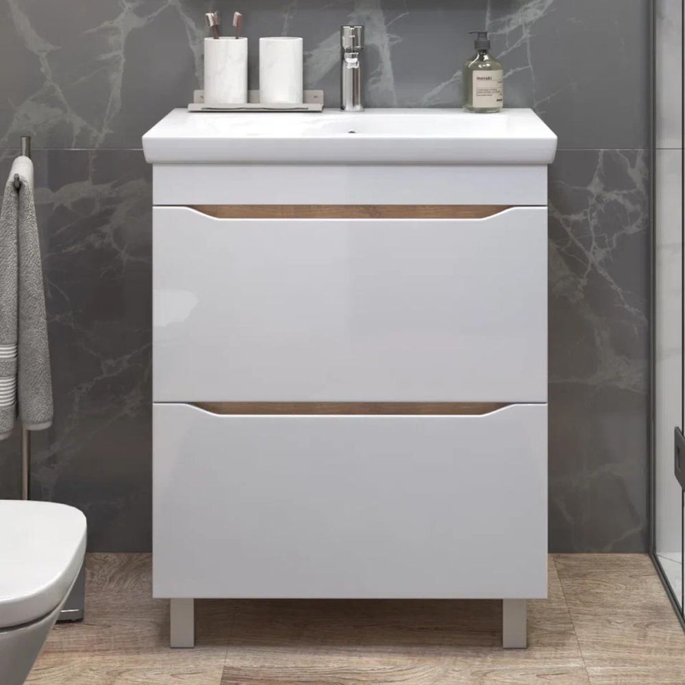 Тумба под раковину напольная VIGO Grani 202 дуб золотой, 70 см, артикул 202 дуб золотой