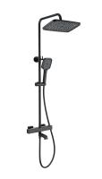 Душевая система с термостатом WONZON & WOGHAND, Черный матовый (WW-B3016-T1-MB)