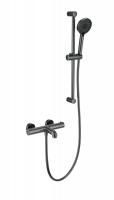Смеситель для ванны с душевым гарнитуром и термостатом WONZON & WOGHAND, Темный графит (WW-C2006-A-BGG) Смеситель для ванны с душевым гарнитуром и термостатом WONZON & WOGHAND, Темный графит (WW-C2006-A-BGG)