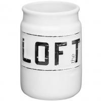 Стакан для зубных щеток Fora Loft FOR-LT044 Черно-белый Стакан для зубных щеток Fora Loft FOR-LT044 Черно-белый