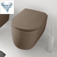 Kerasan Nolita Унитаз безободковый подвесной 55х35 см, смыв Tornado, с креплениями WB9N, цвет Bruno matt