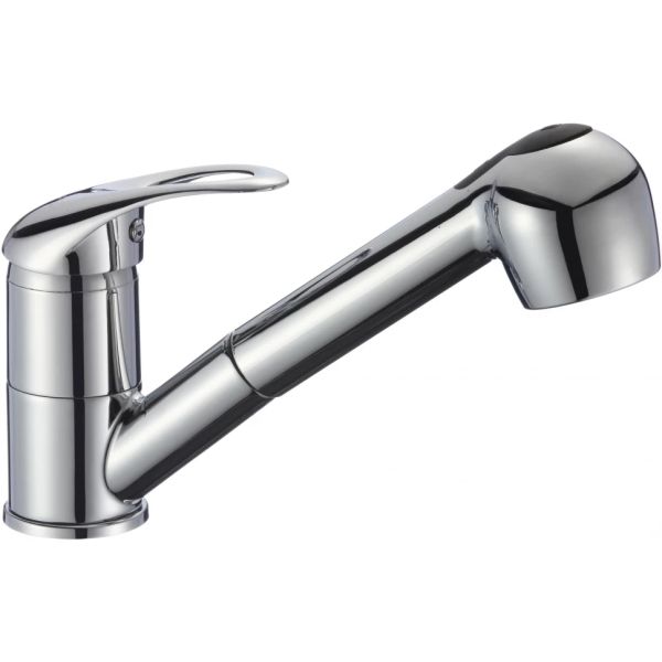 Смеситель для кухни с выдвижной лейкой Fmark FM6003, хром