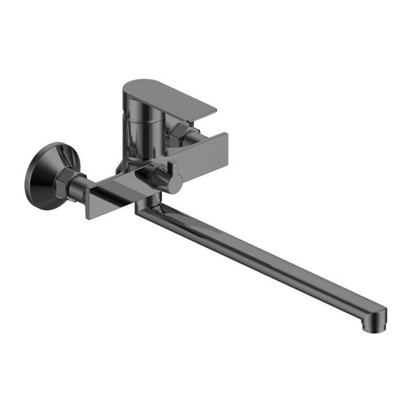 Смеситель для ванны VODA NV31GM, оружейная сталь