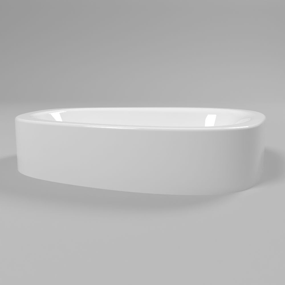 Умывальник WHITECROSS Moonstone C 50x35 (белый глянец) иск. камень