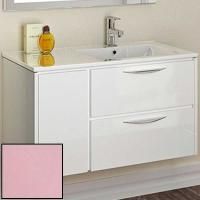 Тумба с раковиной SanVit Мэри-1 90 R kmery901 в цвете Ral подвесная Розовый глянец