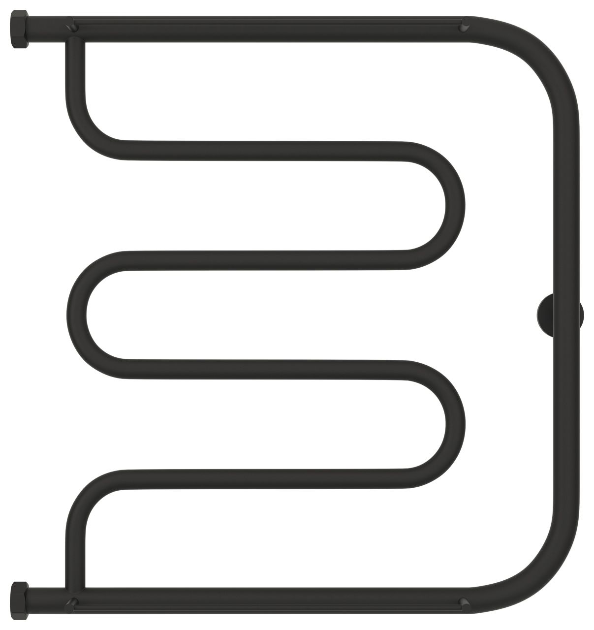 Полотенцесушитель водяной "Лира+" 2П 600х600 Н. Г. 1" (МУАР Темный Титан)