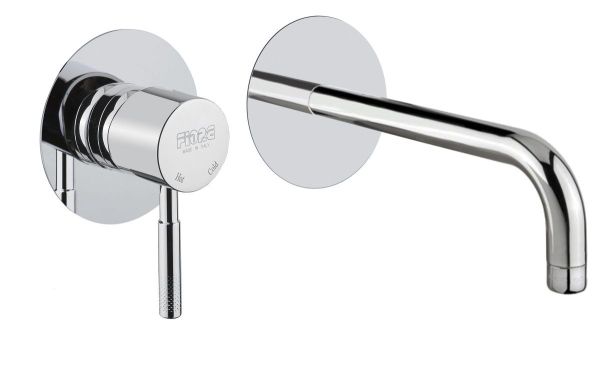 Fiore Xenon, встраиваемый в стену однорычажный смеситель для раковины, цвет золото