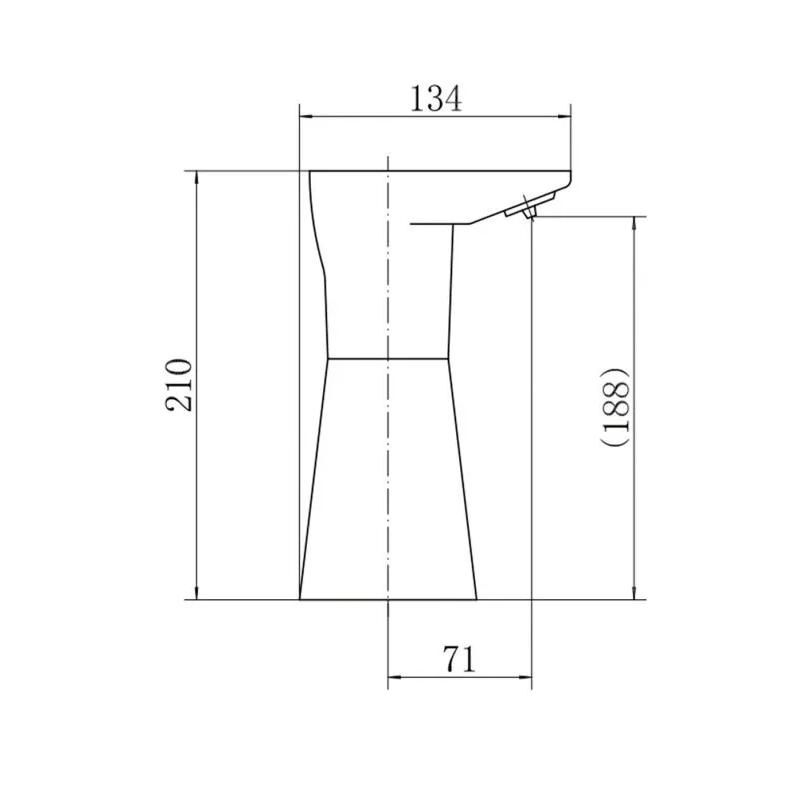 Дозатор жидкого мыла электронный FASHUN A410-7, черный
