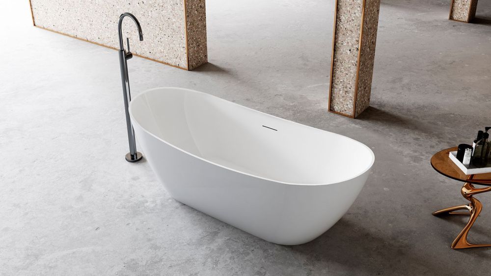 Zenon Maggiore, акриловая ванна овальной формы, 170x72xh60 см, цвет белый матовый, артикул 4000.000.000.000.40968