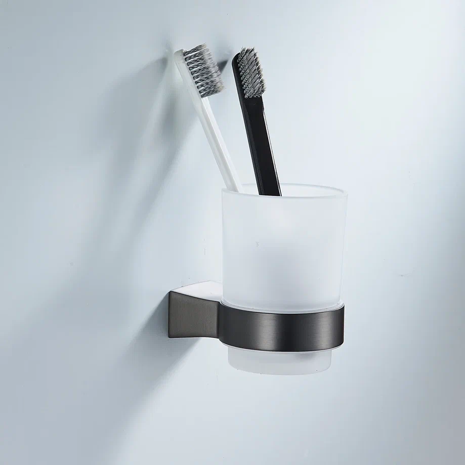 Стакан для ванной комнаты Shevanik SG5712T, оружейная сталь