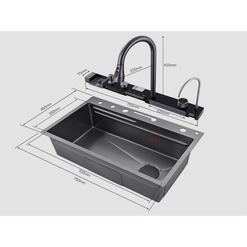 Многофункциональная кухонная мойка Savol S-SC001C, матовое золото, артикул S-SC001C