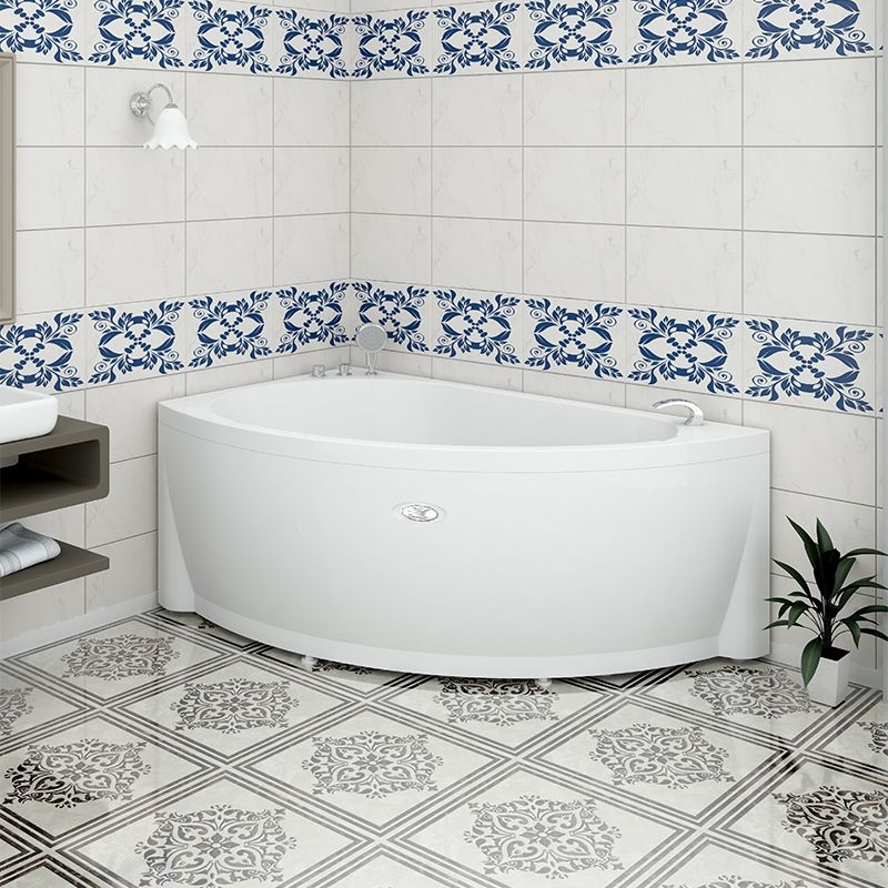 Акриловая ванна Radomir Vannesa Бергамо 168x100 L 2-01-0-1-1-215 Белая без гидромассажа