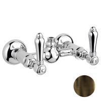 Nicolazzi El Capitan Смеситель для душа на 2 отверстия, вывод сверху 1/2" (без шланга и лейки), цвет: тёмная бронза