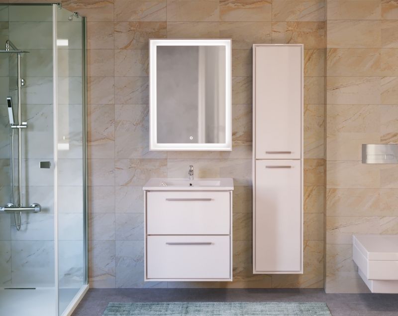 Зеркало Raval Frame 60 с подсветкой Белое