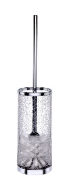 Surya Crystal, напольный ерш без крышки 9х9хh36 см, эффект битого стекла, цвет светлая бронза