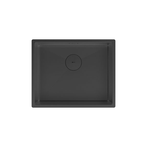 Кухонная мойка Lemark OLANGA 540 прямоугольная из нержавеющей стали цвет: чёрный матовый (9932128)