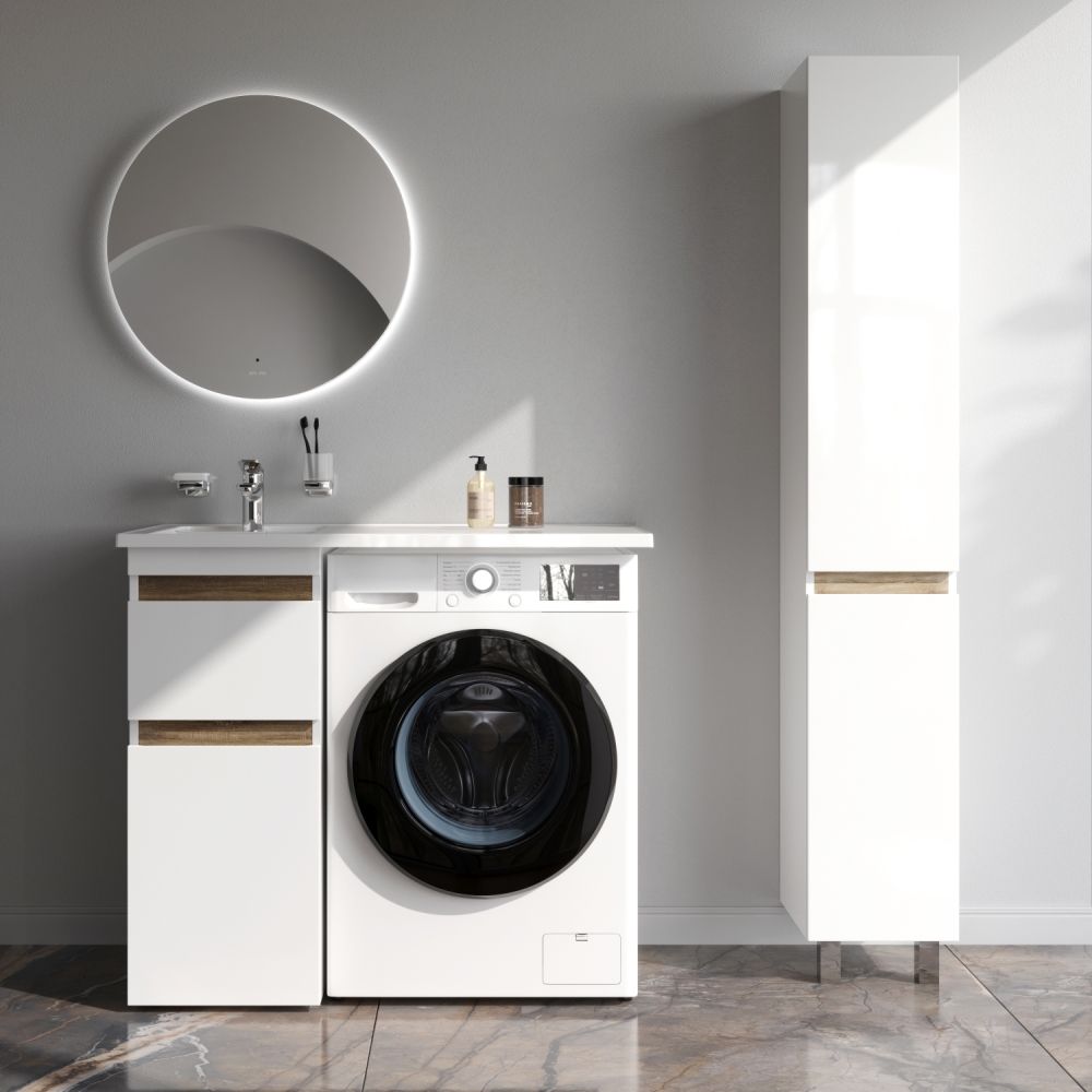 M85AFSX0402WG X-Joy, База под столешницу для стиральной машины, напольная, 40 см, 2 ящика, белый гля M85AFSX0402WG X-Joy, База под столешницу для стиральной машины, напольная, 40 см, 2 ящика, белый гля