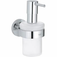 Дозатор жидкого мыла GROHE Essentials с держателем, хром (40448001) Дозатор жидкого мыла GROHE Essentials с держателем, хром (40448001)