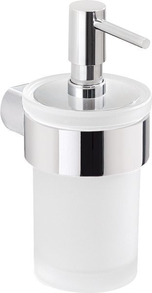 Gedy Pirenei, настенный стеклянный дозатор с пластиковой помпой, цвет хром