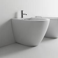 GLOBO Stockholm Биде напольное пристенное 51*37*h42см, с 1 отв. под смеситель, с креплением, цвет белый