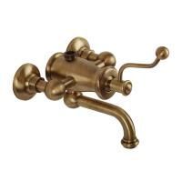 VIVALDI Смеситель для душ.колонны, моноком. внешний, M3/4", с изливом(без шланга/лейки/держателя), бронза