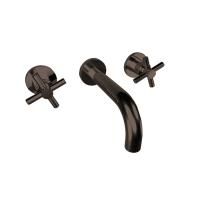 Bongio T Cross Смеситель встраиваемый на 3 отв для раковины, излив 220 мм, внешняя часть, цвет Terra di Toscana