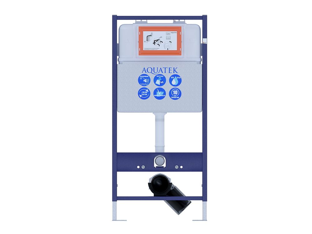 Инсталляция для подвесного унитаза Aquatek Standart 51 INS-0000001, 130*510*100 мм Инсталляция для подвесного унитаза Aquatek Standart 51 INS-0000001, 130*510*100 мм