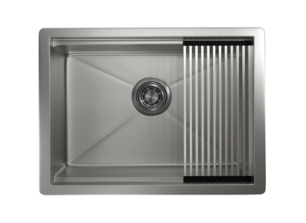 Кухонная мойка GRANULA Kitchen Space (6045U, СТАЛЬ МАТОВАЯ)