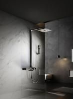 душевые стойки Vincea Душевая стойка Inspire VSFS-3I13TMB термостатическая с изливом, черный,