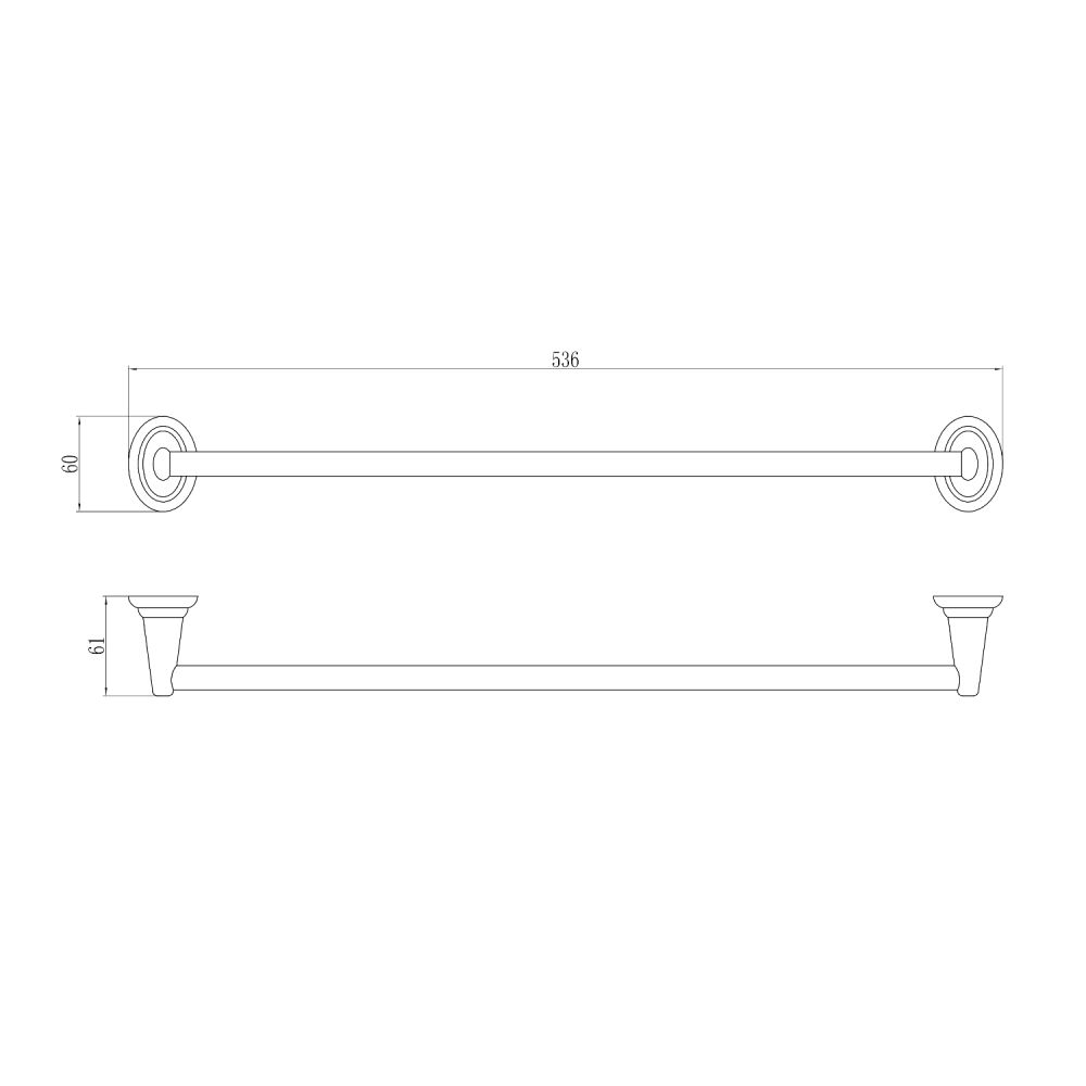 Полотенцедержатель Savol S-003124, хром