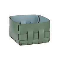 Colombo Adj Корзинка Mini Bottega, 19x19H13 см , цвет: эвкалипт/небесный