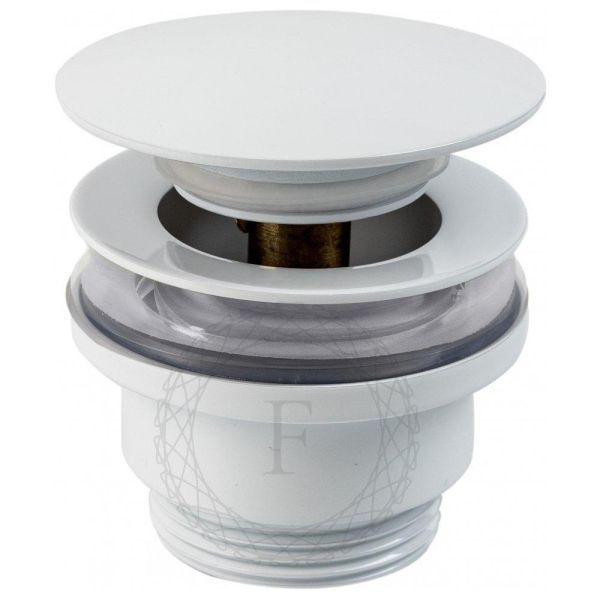 Донный клапан для раковины FILARETE FL75W, белый