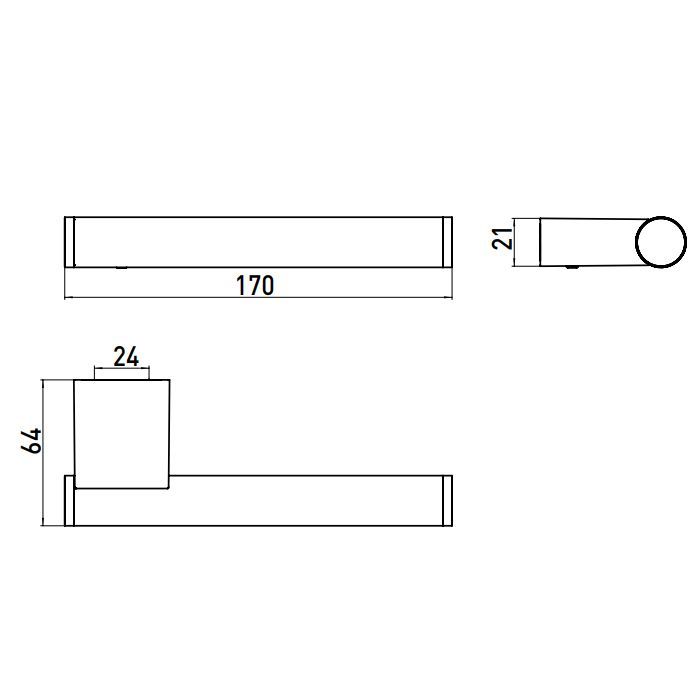 EMCO System2 держатель запасного рулона, горизонтальный, цвет хром