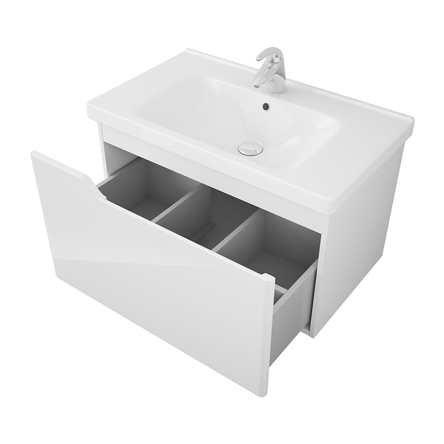 Тумба Hella 80, белый лак