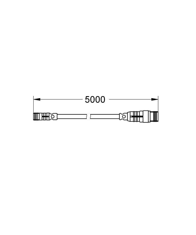 Удлинительный кабель для источника питания (5 м) GROHE F-digital deluxe (47868000) Удлинительный кабель для источника питания (5 м) GROHE F-digital deluxe (47868000)