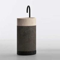 NOORTH milldue edition ROMA Раковина напольная Ø450х880 мм., без перелива, с донным клапаном, цоколь Ardesia, корпус Grafite, раковина Moka Cream NOORTH milldue edition ROMA Раковина напольная Ø450х880 мм., без перелива, с донным клапаном, цоколь Ardesia, корпус Grafite, раковина Moka Cream