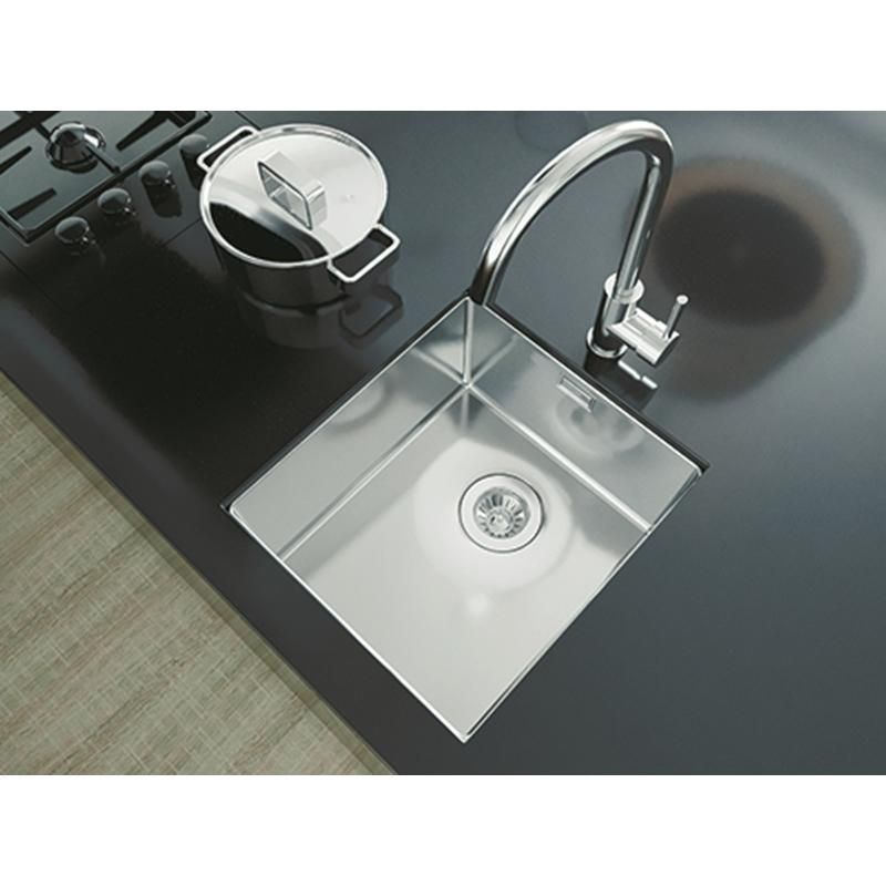 Кухонная мойка Florentina ОПТИМА-HM OHM.360.400.В.10.S.10, нержавеющая сталь, артикул OHM.360.400.B.10.S.10