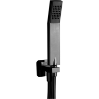 CISAL Shower Душевой гарнитур:ручная лейка,шланг 150 см,вывод с держателем, цвет черный матовый CISAL Shower Душевой гарнитур:ручная лейка,шланг 150 см,вывод с держателем, цвет черный матовый