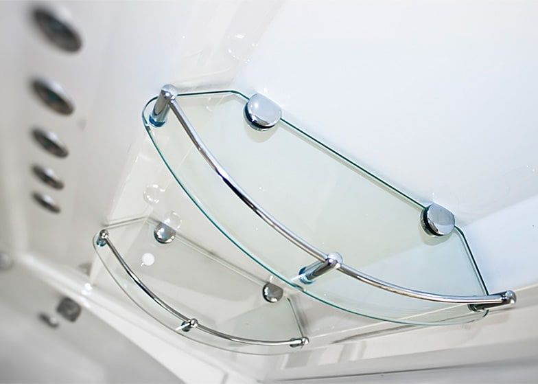 Душевой бокс Radomir Элис 2 168x85 R 1-04-1-2-5-0961 профиль Белый стекло матовое