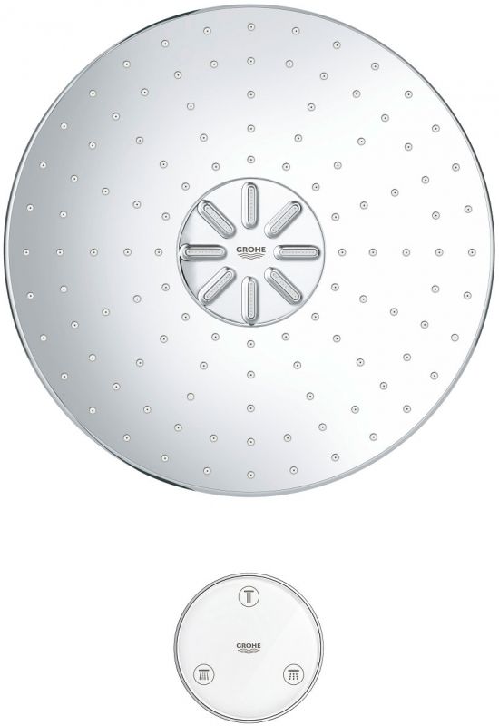 Верхний душ GROHE RAINSHOWER SMARTACTIVE 26641000 (хром, пластик, круглая), шт Верхний душ GROHE RAINSHOWER SMARTACTIVE 26641000 (хром, пластик, круглая), шт