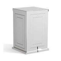 DEVON Cube Ведро мусорное с педалью, цвет хром