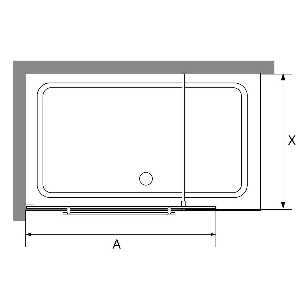 Душевая перегородка RGW WA-040 (1200, Прозрачное)