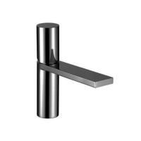 Fantini Milano Смеситель для раковины, 1 отв., с нажимн. донным клапаном, излив 145мм, цвет: Matt Gun Metal PVD