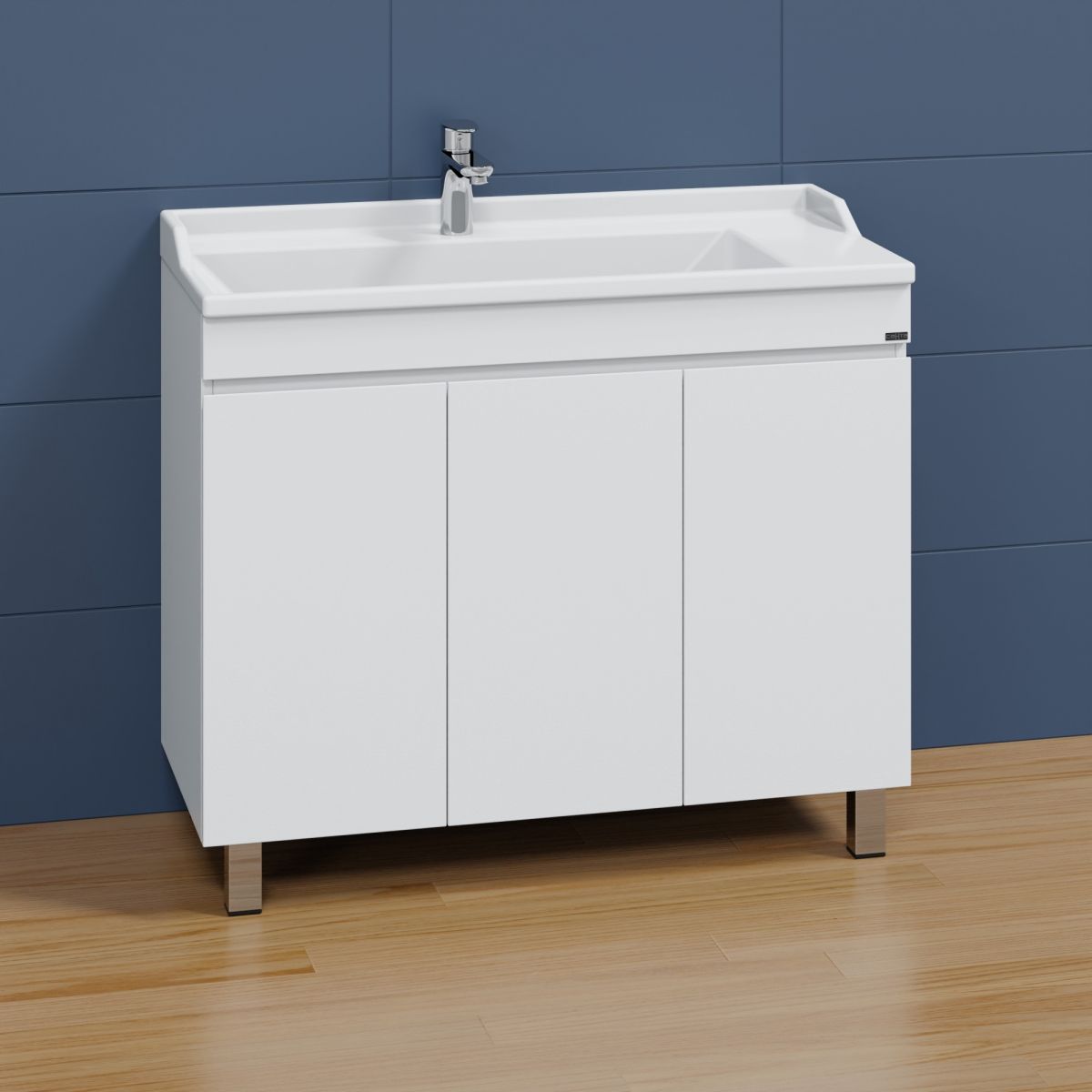 Тумба для умыв. "Марс 100" 3 дверки напол. (ум. Сириус 100 литой мрамор)