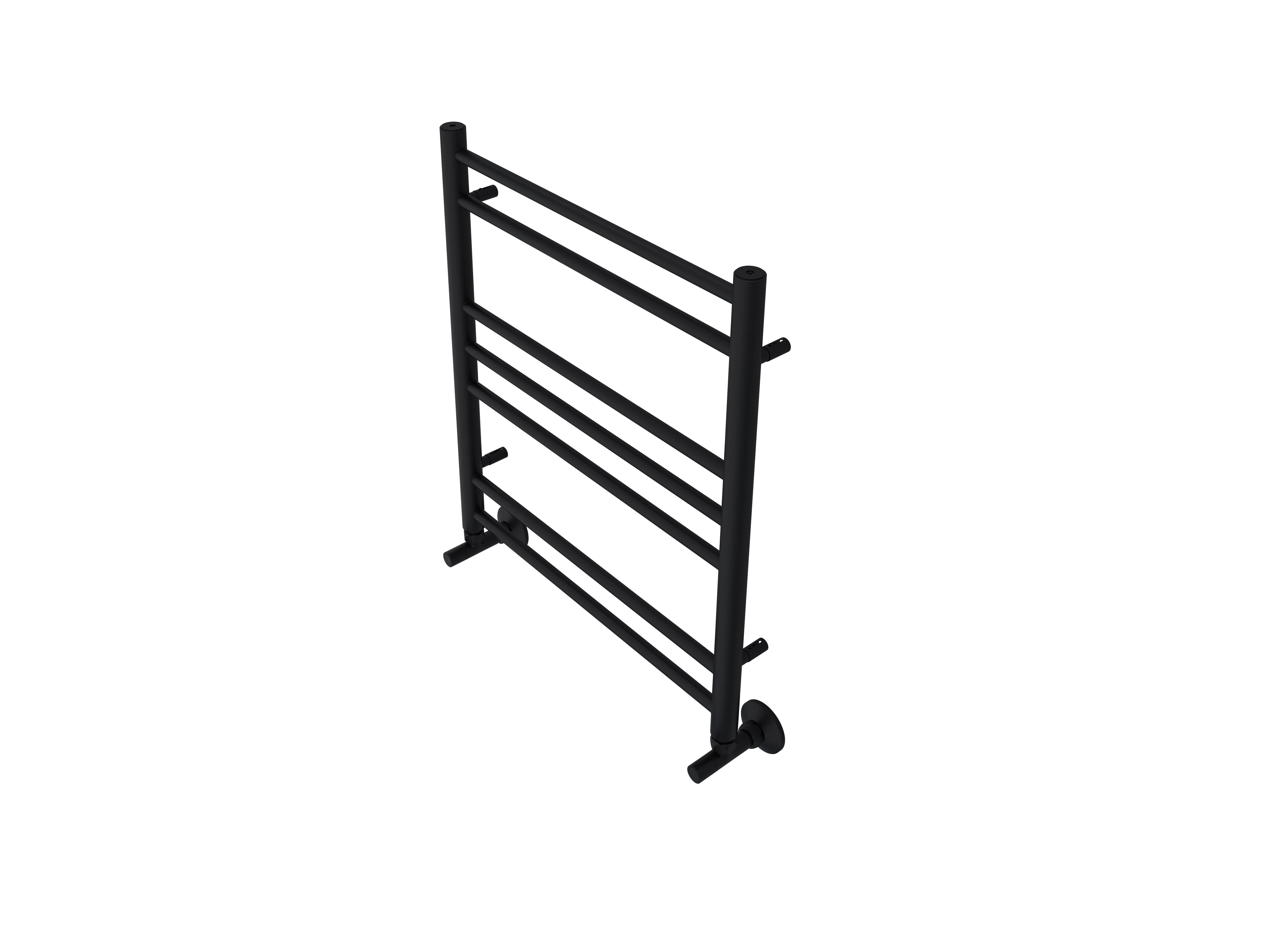 Полотенцесушитель водяной Aquatek (Акватек) Либерти П7 500х600 мм, черный муар, подключение нижнее/диагональное, сверхпрочная пищевая нержавеющая сталь AISI 304L, гарантия 10 лет