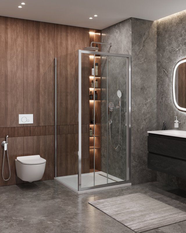 MOLVENO-AF-31-100-C-CR-IV Душевой уголок, артикул MOLVENO-AF-31-100-C-CR-IV